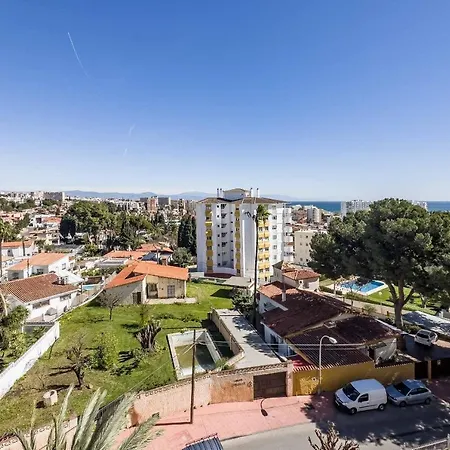 Acogedor, Terraza, Piscina Y Mar شقة بينالماذينا