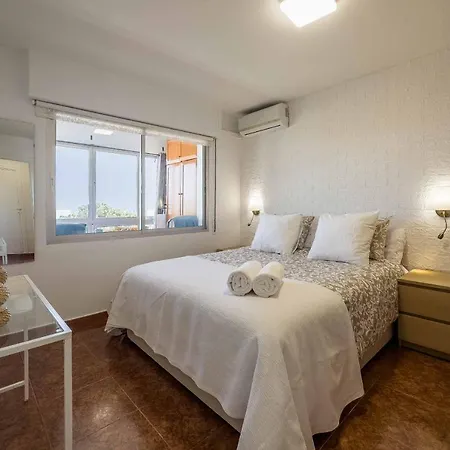 Acogedor, Terraza, Piscina Y Mar شقة بينالماذينا